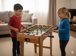 שולחן כדורגל גדול עם רגליים כ - 69X35X62 ס"מ קונים רק באטרקציה מהיבואן לצרכן