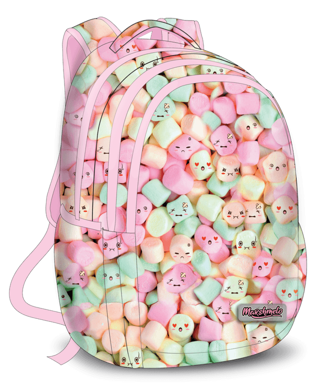 תיק לבית ספר – 3 תאים, גב מרופד / מרשמלו חמוד קונים רק באטרקציה מהיבואן לצרכן