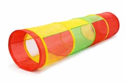 מנהרת זחילה צבעונית שקופה אורך 108 ס"מ קוטר 48 ס"מ קונים רק באטרקציה מהיבואן לצרכן