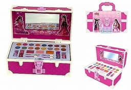 סט איפור מזוודה ורודה 27 חלקים עם מראה ,באישור משרד הבריאות! קונים רק באטרקציה מהיבואן לצרכן