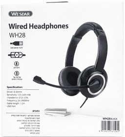 אוזניות עם מיקרופון מדונה וחיבור USB למחשב קונים רק באטרקציה מהיבואן לצרכן