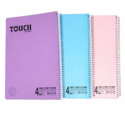 מחברת ספירלה גדולה עבה 4 נושאים שורה בגודל A4 צבעי פסטל קונים רק באטרקציה מהיבואן לצרכן