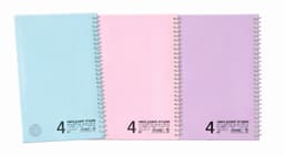 מחברת ספירלה גדולה 4 נושאים חשבון בגודל A4 צבעי פסטל (העתק) קונים רק באטרקציה מהיבואן לצרכן