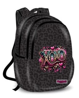 תיק גב לבית ספר – 3 תאים, גב מרופד / XOXO כהה קונים רק באטרקציה מהיבואן לצרכן