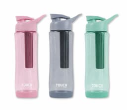 בקבוק שתייה TOUCH עם קרחון פנימי במגוון צבעים כ - 650 מ"ל קונים רק באטרקציה מהיבואן לצרכן