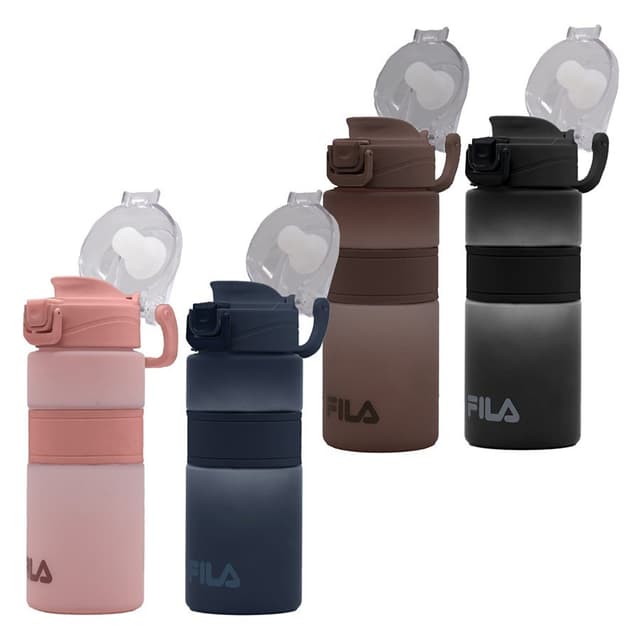 בקבוק שתיה FILA עם קפיץ פתיחה 600 מ"ל במבחר צבעים קונים רק באטרקציה מהיבואן לצרכן