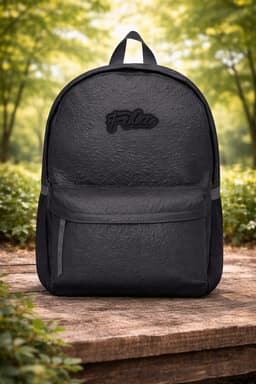 תיק גב FILA בעל 2 תאים שחור מחוספס קונים רק באטרקציה מהיבואן לצרכן