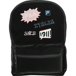 תיק גב FILA בעל 2 תאים מעוצב עם איורים צבע שחור קונים רק באטרקציה מהיבואן לצרכן