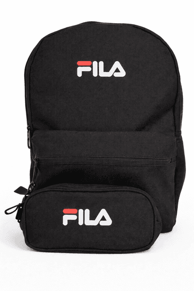תיק גב FILA בעל 2 תאים וקלמר צבע שחור קונים רק באטרקציה מהיבואן לצרכן