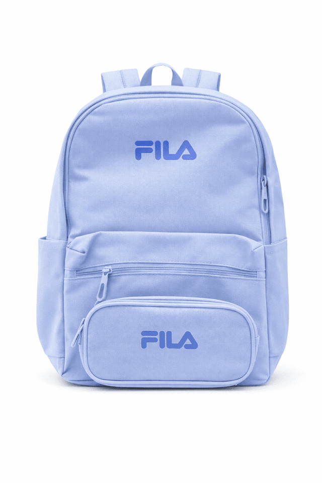 תיק גב FILA בעל 2 תאים וקלמר 2 תאים צבע תכלת קונים רק באטרקציה מהיבואן לצרכן