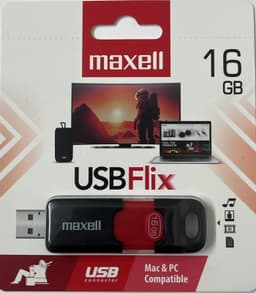 זיכרון נייד MAXELL FLIX 16GB יציאת USB A קונים רק באטרקציה מהיבואן לצרכן