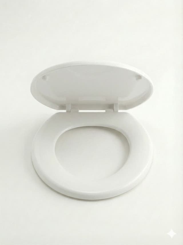 מושב אסלה פלסטיק - מראה לבן, נקי וקלאסי קונים רק באטרקציה מהיבואן לצרכן