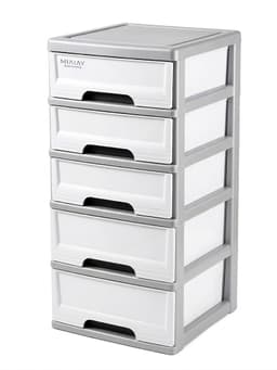 שידת מגירות פלסטיק 5 קומות – אחסון וארגון קונים רק באטרקציה מהיבואן לצרכן