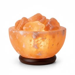 מנורת מלח דקורטיבית בצורת קערה – אור טבעי ושלווה קונים רק באטרקציה מהיבואן לצרכן