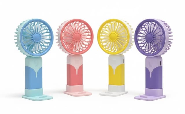 מאוורר ידני נטען USB – קומפקטי וצבעוני לרענון מושלם קונים רק באטרקציה מהיבואן לצרכן