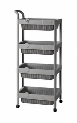 עגלת אחסון 4 קומות 40x29x97 ס"מ – סדר מודרני ונייד קונים רק באטרקציה מהיבואן לצרכן