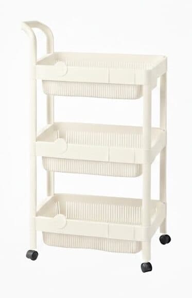 עגלת אחסון 3 קומות 40x29x70 ס"מ – פתרון נייד ומעוצב קונים רק באטרקציה מהיבואן לצרכן