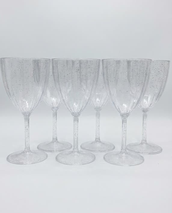 גביעי יין קטן פסים+רגל