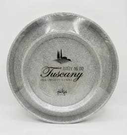 סט צלחות חד פעמי כסף מרוקע 16 יח' לאירוח יוקרתי קונים רק באטרקציה מהיבואן לצרכן