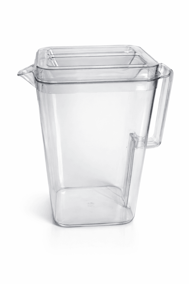 קנקן שתייה אקריליק שקוף עם מכסה קונים רק באטרקציה מהיבואן לצרכן