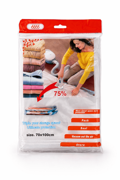 שקית וואקום 70X100 ס"מ – חיסכון של 75% במקום קונים רק באטרקציה מהיבואן לצרכן