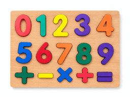 פאזל מספרים מעץ תלת מימד לילדים 30×22.5 ס״מ קונים רק באטרקציה מהיבואן לצרכן