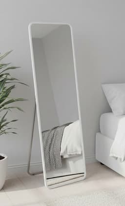 מראת גוף עומדת מסגרת לבנה – סטייל ויוקרה בכל פינה קונים רק באטרקציה מהיבואן לצרכן