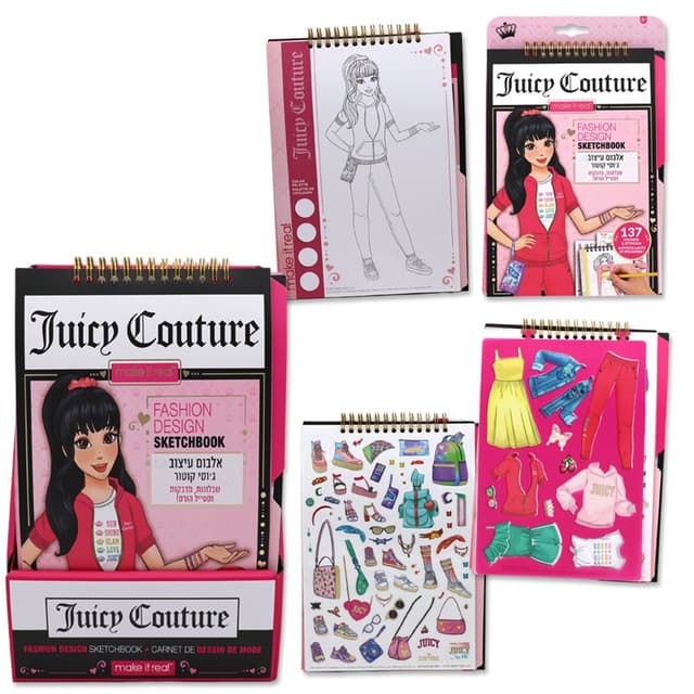אלבום עיצוב אופנה Juicy Couture עם מדבקות ושבלונות קונים רק באטרקציה מהיבואן לצרכן