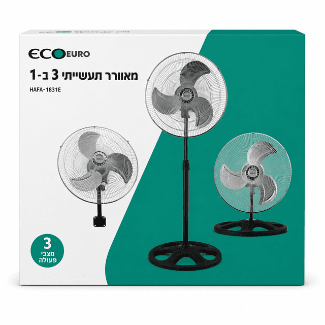 מאוורר תעשייתי משולב