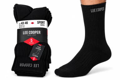 חמישית גרבי גבר LEE  COOPER שחור