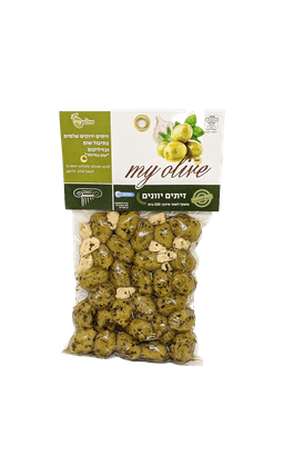 זיתים ירוקים בתיבול שום ובזיליקום | בנא משקאות