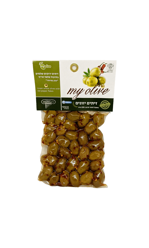 זיתים ירוקים בתיבול פלפל חריף | בנא משקאות