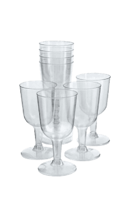 10 גביעי יין מפלסטיק | בנא משקאות