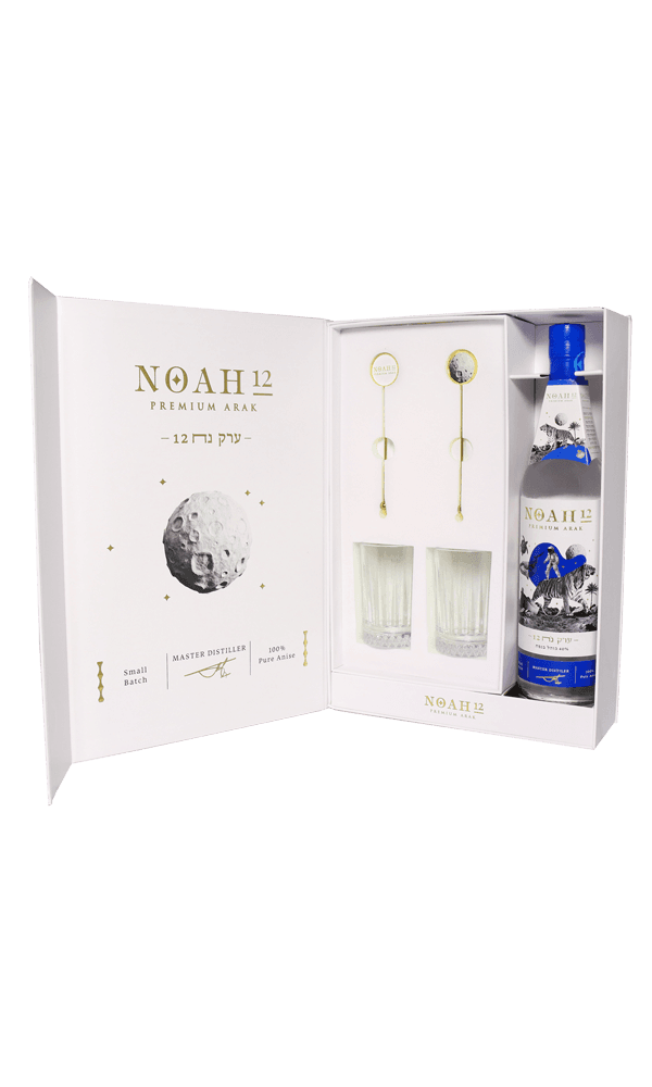 מארז ארק נח נקי 700 מ"ל + 2 כוסות + 2 בוחשנים | בנא משקאות