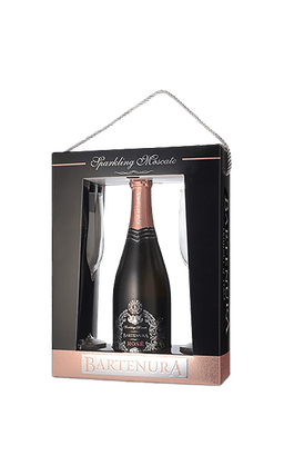 מארז יין מבעבע ברטנורא רוזה + כוסות | בנא משקאות