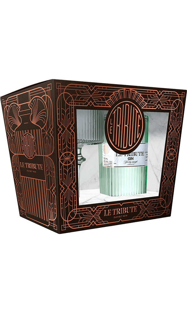 מארז ג'ין לה טריביוט 700 מ"ל + כוס | בנא משקאות