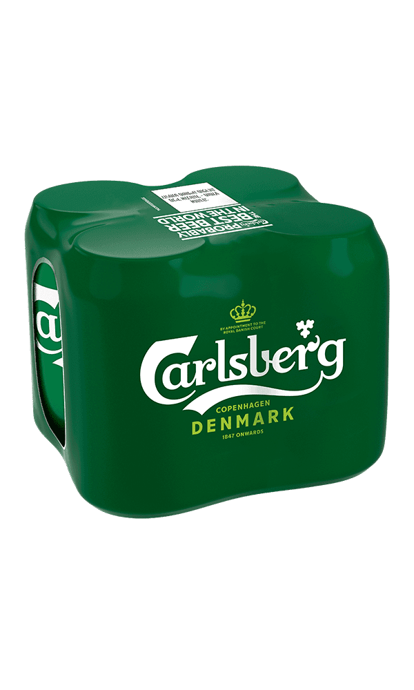 בירה קרלסברג 330 מ"ל  רביעייה