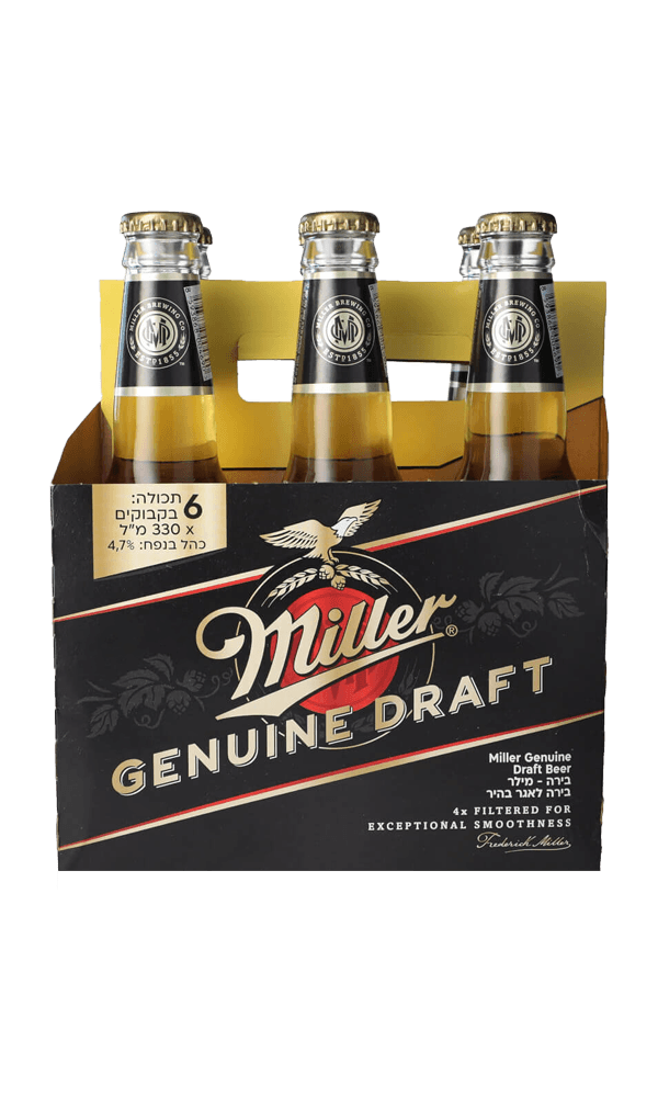 בירה מילר שישייה 330