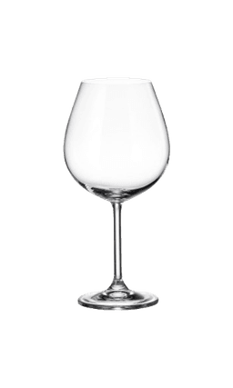 כוס יין קריסטל בוהמיה בורגון 650 מ"ל