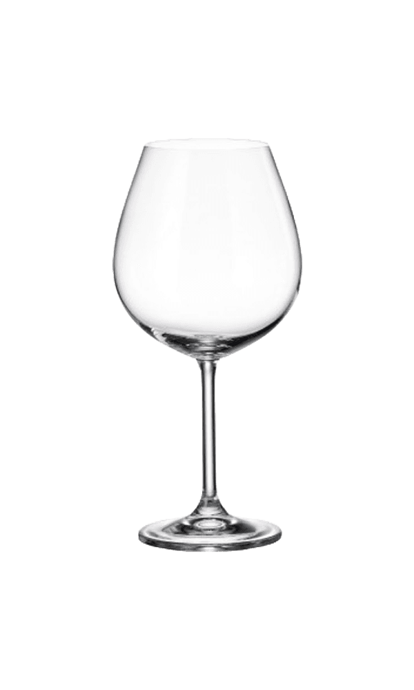 כוס יין קריסטל בוהמיה בורגון 650 מ"ל