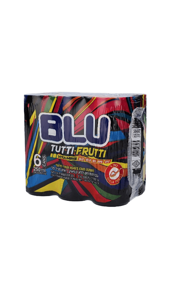 משקה אנרגיה בלו טעם תותי פרוטי 6*250 מ"ל