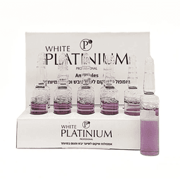 ווייט פלטינום אמפולות שיקום לשיער 10 יחידות בגודל 10מ”ל WHITE PLATINUM HAIR AMPOULES