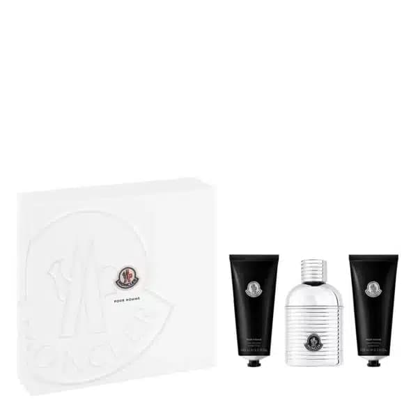 מונקלר מארז בושם לגבר אדפ 100מ”ל + ג’ל רחצה 100מ”ל + שמפו 100מ”ל MONCLER SET POUR HOMME EDP 100ML + SHOWER GEL + SHAMPOO 100ML