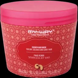 מסכה לשיער יבש, צבוע ומתולתל מסדרת 'קשיו' 500 מ"ל - מאי וואי