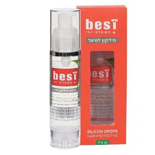 בסט טיפות סיליקון לשיער 50מ״ל Best