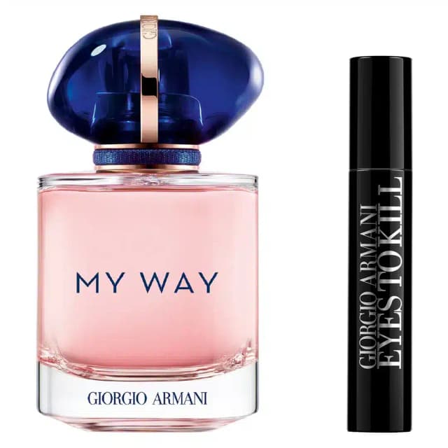 ארמני מיי וואי מארז בושם לאישה אדפ 50מ״ל + מסקרה ארמני אייס טו קיל 2מ״ל - ARMANI MY WAY EAU DE PARFUM 50ML + Armani Eyes to Kill mascara 2ml