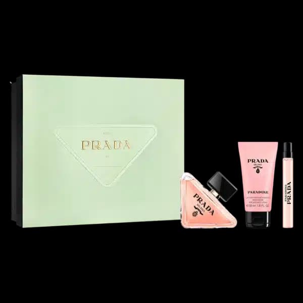 פראדה פרדוקס מארז בושם לאישה אדפ 90מ”ל + 10מ”ל + קרם גוף 50מ”ל PRADA PARADOX SET EDP 90ML + 10ML + BODY LOTION 50ML