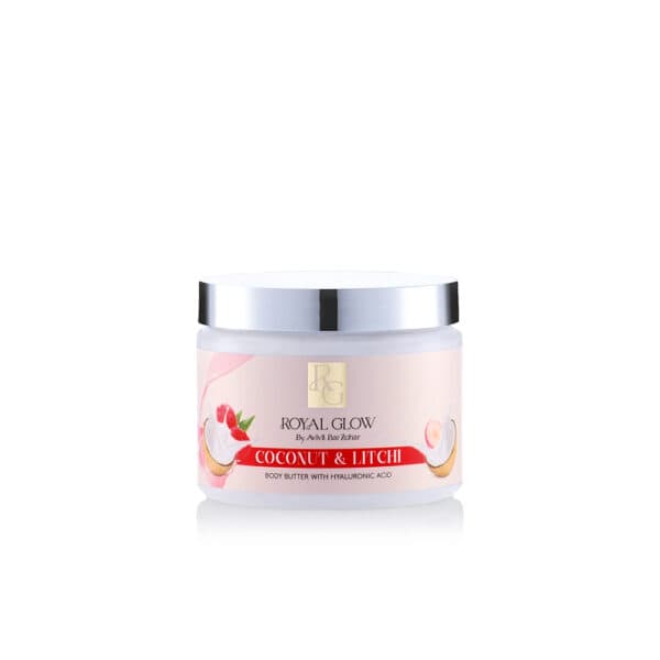 רויאל גלואו חמאת גוף בניחוח קוקוס ליצי 350מ״ל ROYAL GLOW