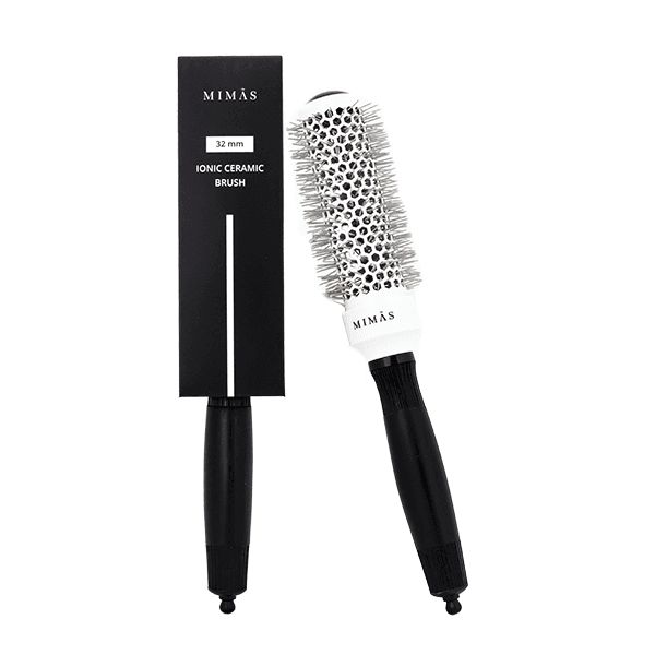 מברשת פן קרמית עגולה לשיער באורך בינוני - בגודל 32 מ"מ - מימאס