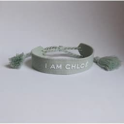צמיד קלואה - Chloe Sign Fabric Green Bracelet Limited Editon